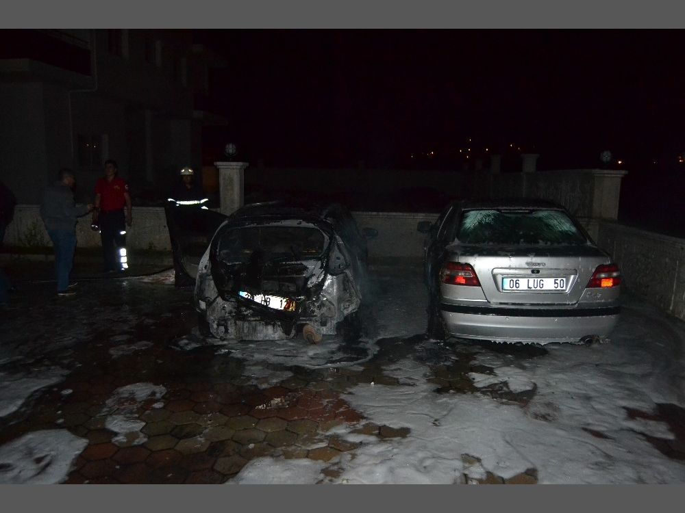Adana'da Park Halindeki Otomobillerin Yaklarak Kundakland ddias ile ilgili grsel sonucu